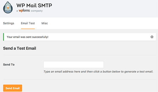 Test gửi email SMTP Gmail